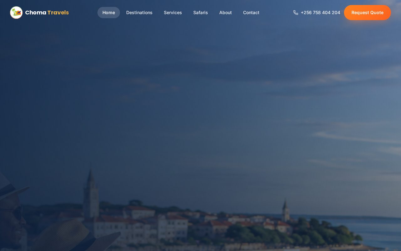 Choma Journeys live app preview